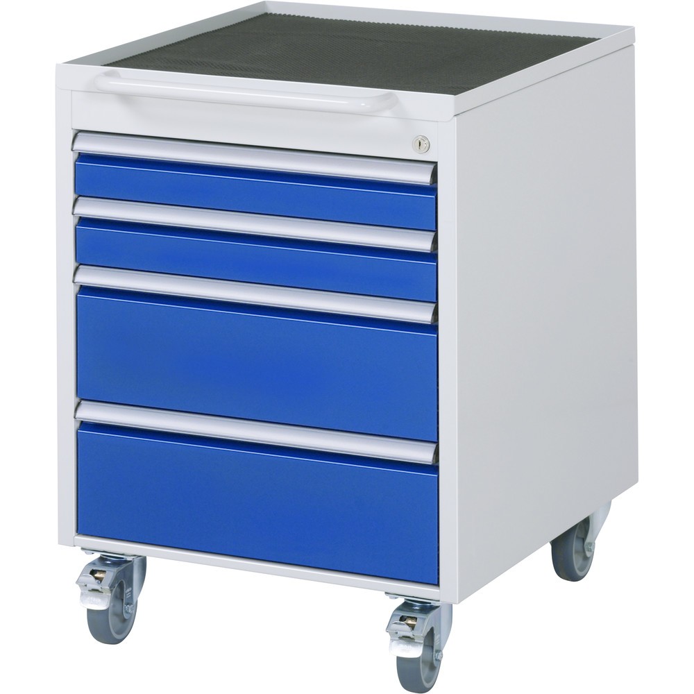 Produktabbildung: RAU Roll-Container Serie 7000, HxBxT 745 x 580 x 650 mm, mit 4 Schubladen