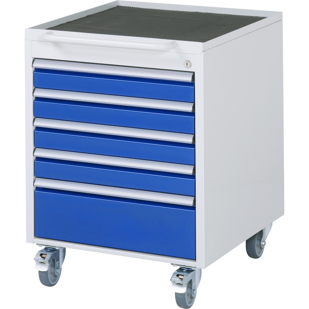 Produktabbildung: RAU Roll-Container Serie 7000, HxBxT 745 x 580 x 650 mm, mit 5 Schubladen