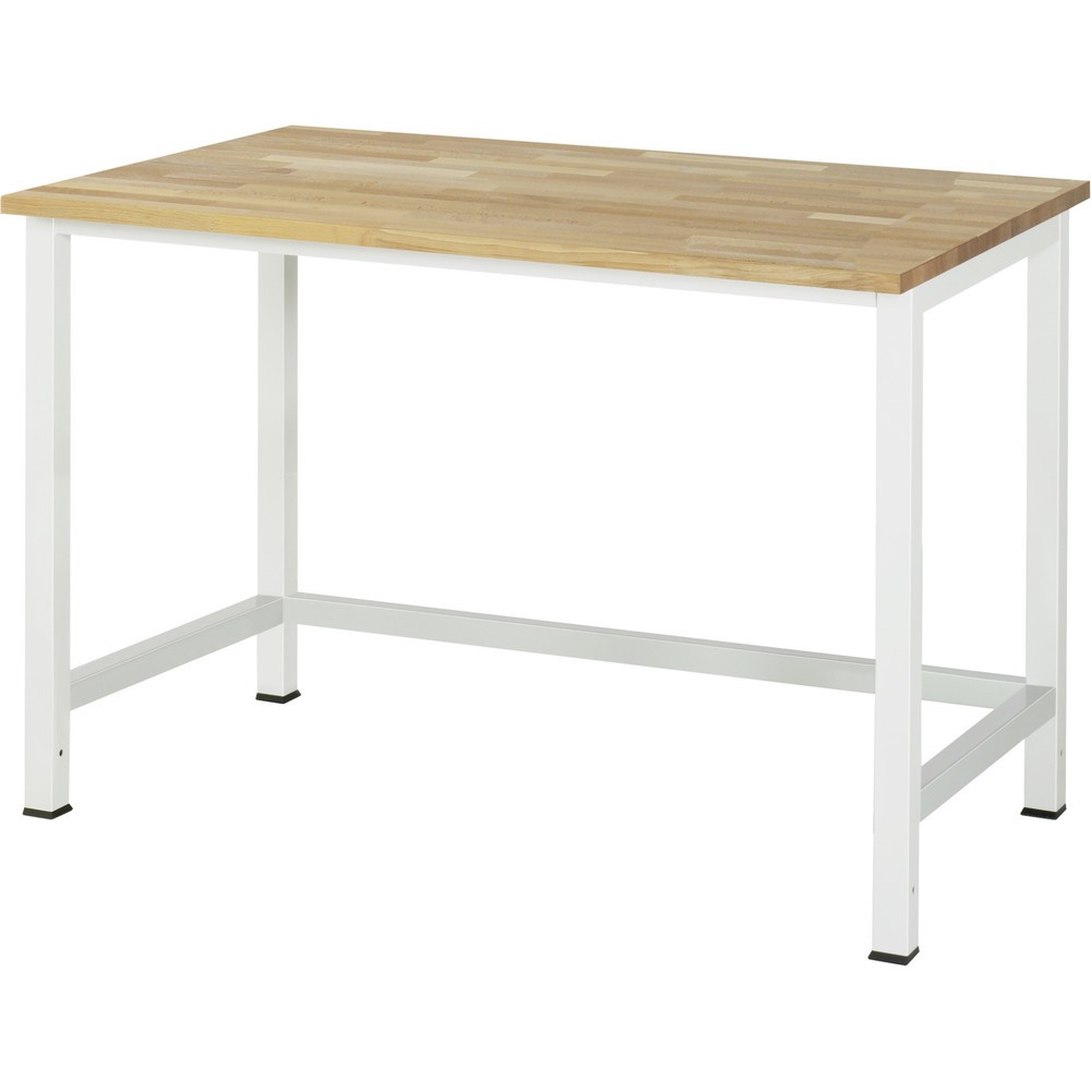 Produktabbildung Nr. 1: RAU Werktisch 900, HxBxT 825 x 1.250 x 800 mm, Arbeitplatte Buche-Massiv