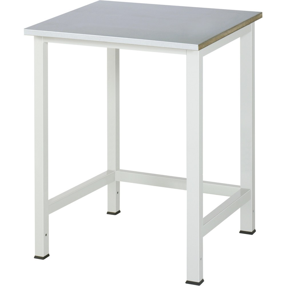 Produktabbildung Nr. 1: RAU Werktisch 900, HxBxT 825 x 750 x 800 mm, Arbeitplatte Edelstahlblech-Belag