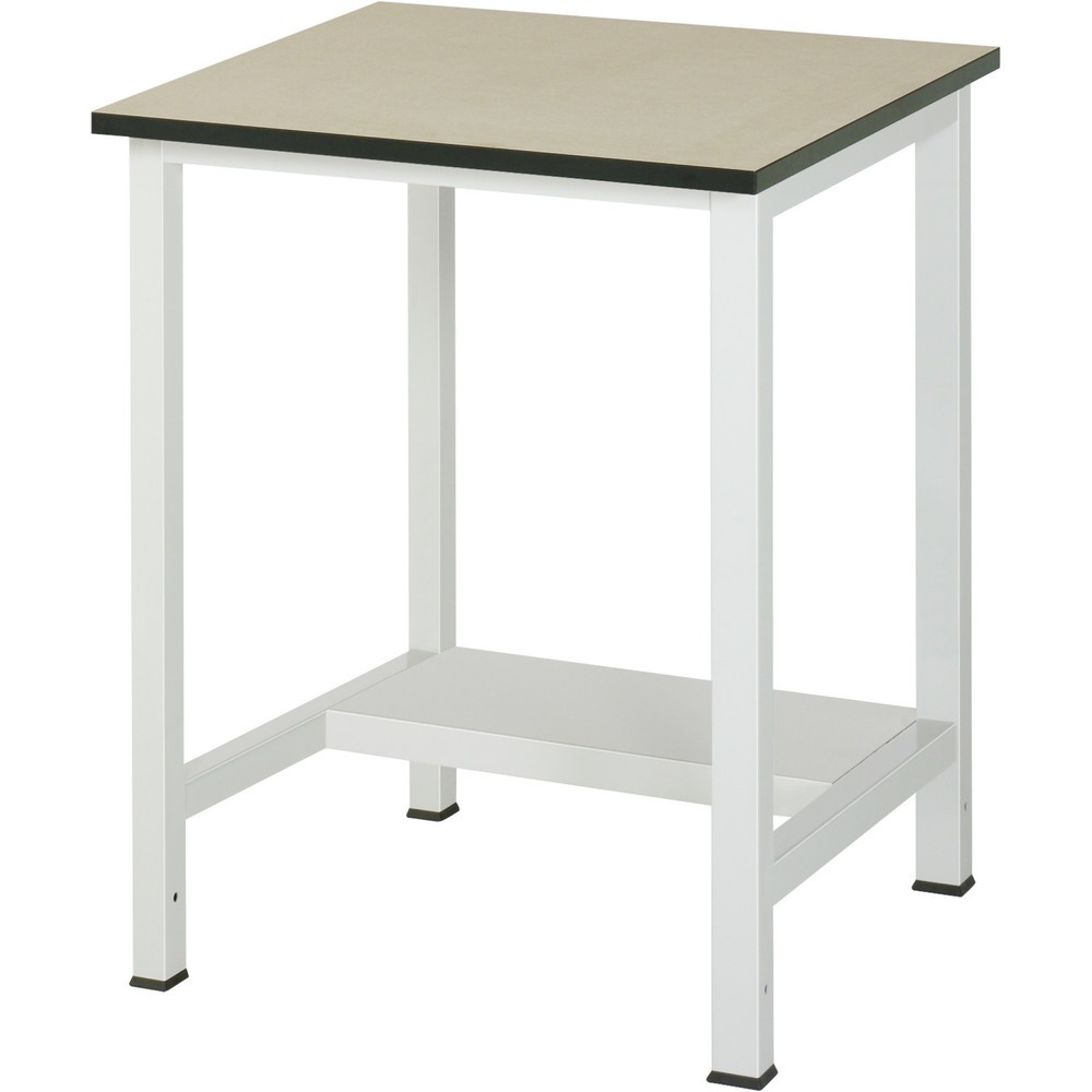 Produktabbildung Nr. 1: RAU Werktisch 900 mit Ablageboden Tiefe 320 mm, HxBxT 825 x 750 x 800 mm, MDF Arbeitsplatte