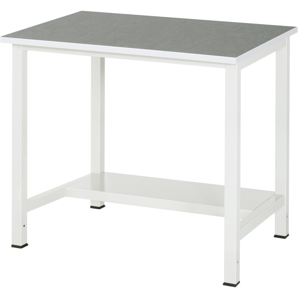 Produktabbildung Nr. 1: RAU Werktisch 900 mit Ablageboden Tiefe 320 mm, HxBxT 825 x 1.000 x 800 mm, Arbeitplatte Universal-/Linoleum-Belag