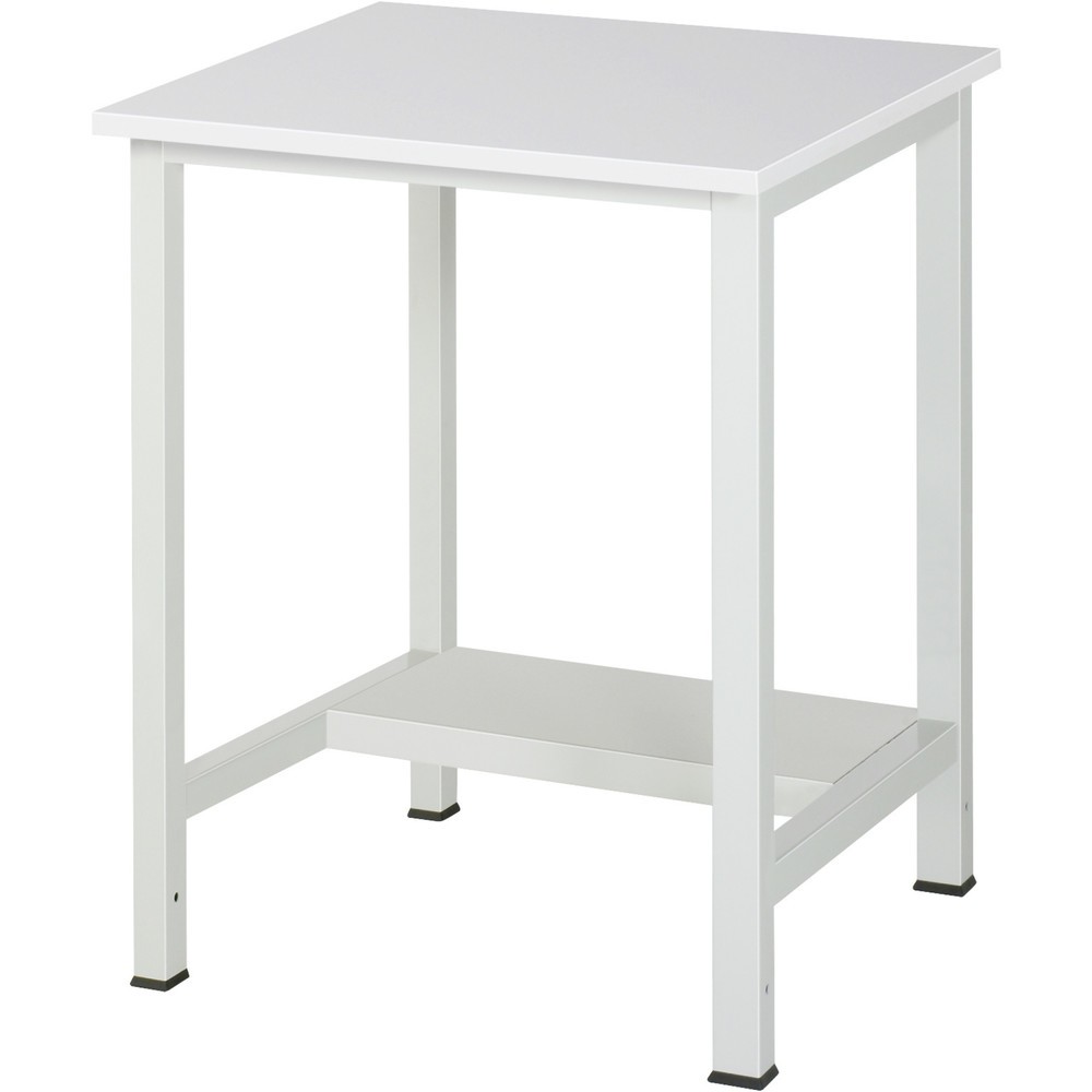 Produktabbildung Nr. 1: RAU Werktisch 900 mit Ablageboden Tiefe 320 mm, HxBxT 825 x 750 x 800 mm, Arbeitplatte Melamin-Belag