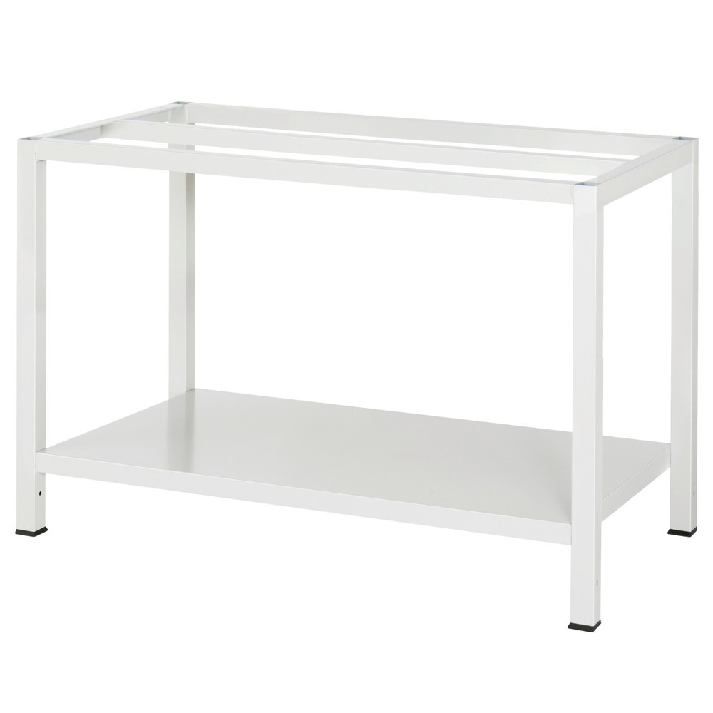 Produktabbildung Nr. 3: RAU Werktisch 900 mit Ablageboden Tiefe 650 mm, HxBxT 825 x 1.250 x 800 mm, Arbeitplatte EGB-Melamin-Belag