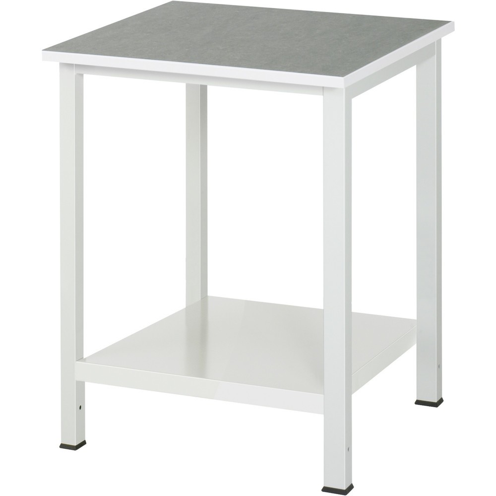 Produktabbildung Nr. 1: RAU Werktisch 900 mit Ablageboden Tiefe 650 mm, HxBxT 825 x 750 x 800 mm, Arbeitplatte Universal-/Linoleum-Belag