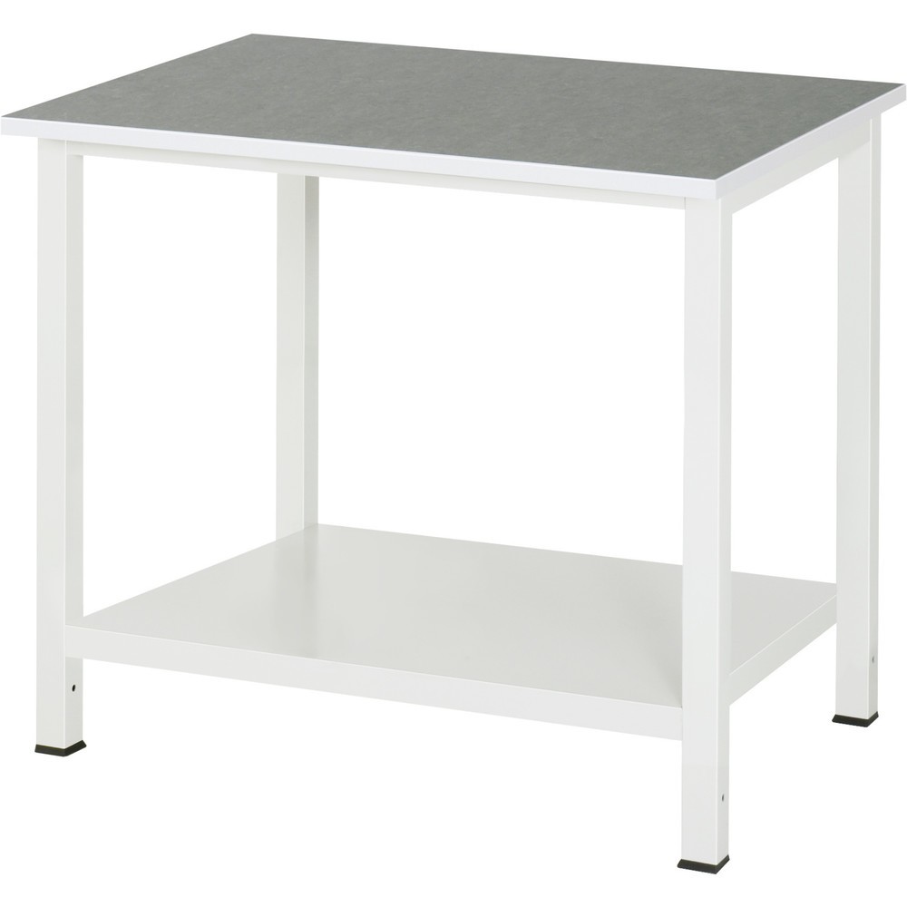 Produktabbildung Nr. 1: RAU Werktisch 900 mit Ablageboden Tiefe 650 mm, HxBxT 825 x 1.000 x 800 mm, Arbeitplatte Universal-/Linoleum-Belag