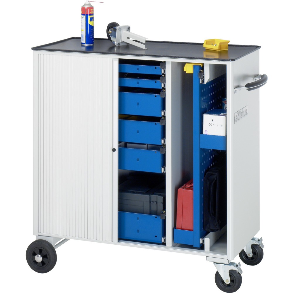 Produktabbildung Nr. 2: RAU Werkzeugwagen Serie adlatus, HxBxT 1.080 x 1.025 x 520 mm, 6 Schubladen 2 x 40, 3 x 105, 1 x 130 mm, Arbeitsplatte Metall