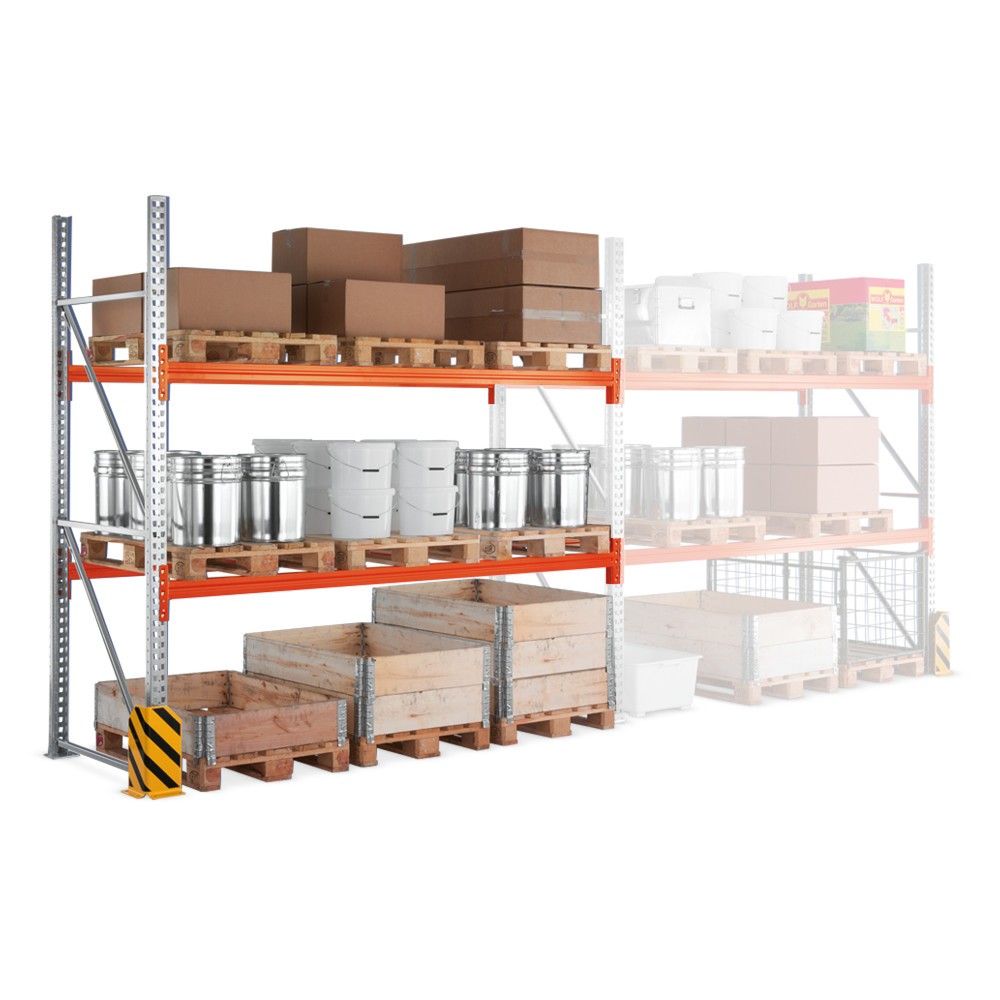 Produktabbildung Nr. 2: Rayonnage à palettes META MULTIPAL, travée auxiliaire, charge par tablette 1 470 kg, 9 emplacements pour palettes, 2,7 m de hauteur