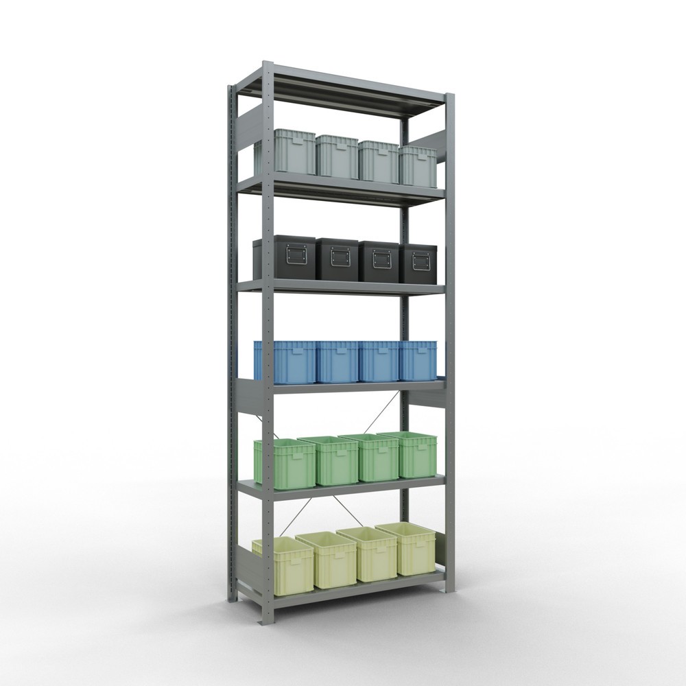 Produktabbildung Nr. 3: SCHULTE Rayonnage à tablettes galvanisé, charge par tablette 330 kg, HxlxP 2 500 x 1 060 x 436 mm