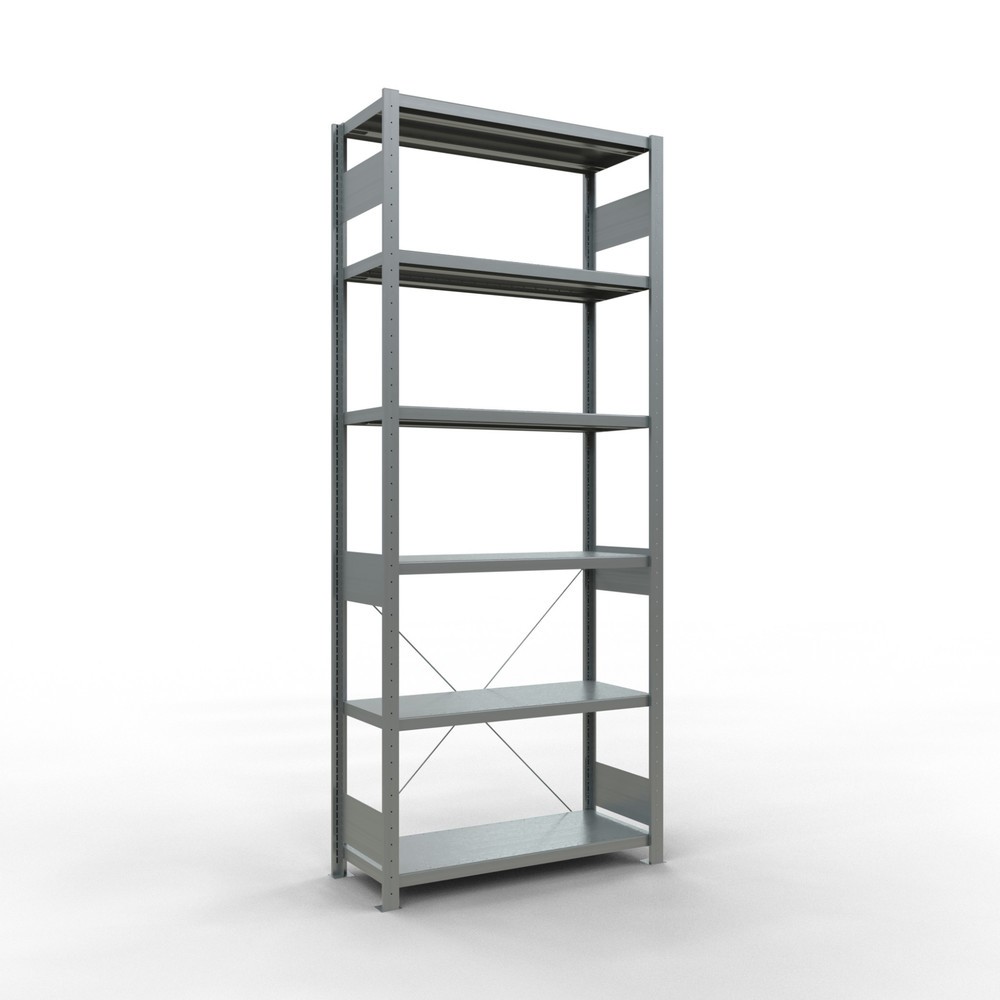 Illustration du produit: SCHULTE Rayonnage à tablettes galvanisé, charge par tablette 330 kg, HxlxP 2 500 x 1 060 x 436 mm