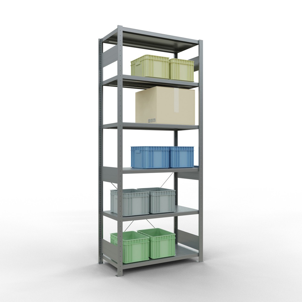 Produktabbildung Nr. 3: SCHULTE Rayonnage à tablettes galvanisé, charge par tablette 330 kg, HxlxP 2 500 x 1 060 x 536 mm