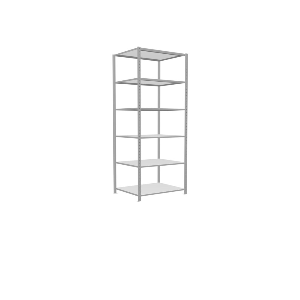 Produktabbildung Nr. 2: SCHULTE Rayonnage à tablettes gris clair, charge par tablette 330 kg, HxlxP 2 500 x 1 060 x 836 mm