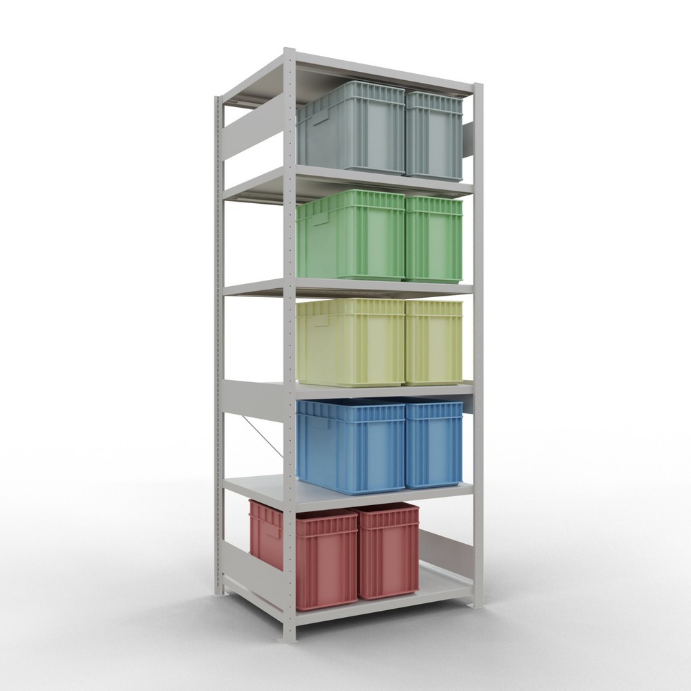 Produktabbildung Nr. 3: SCHULTE Rayonnage à tablettes gris clair, charge par tablette 330 kg, HxlxP 2 500 x 1 060 x 836 mm