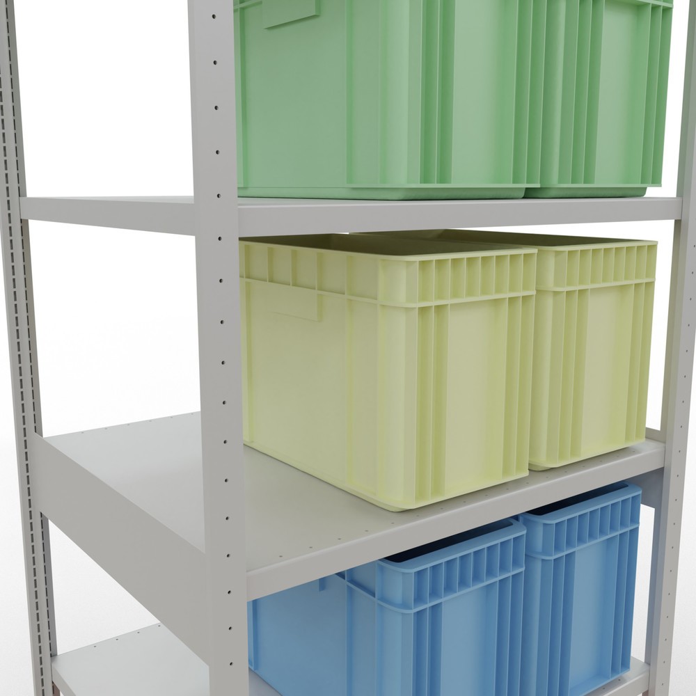 Produktabbildung Nr. 4: SCHULTE Rayonnage à tablettes gris clair, charge par tablette 330 kg, HxlxP 2 500 x 1 060 x 836 mm