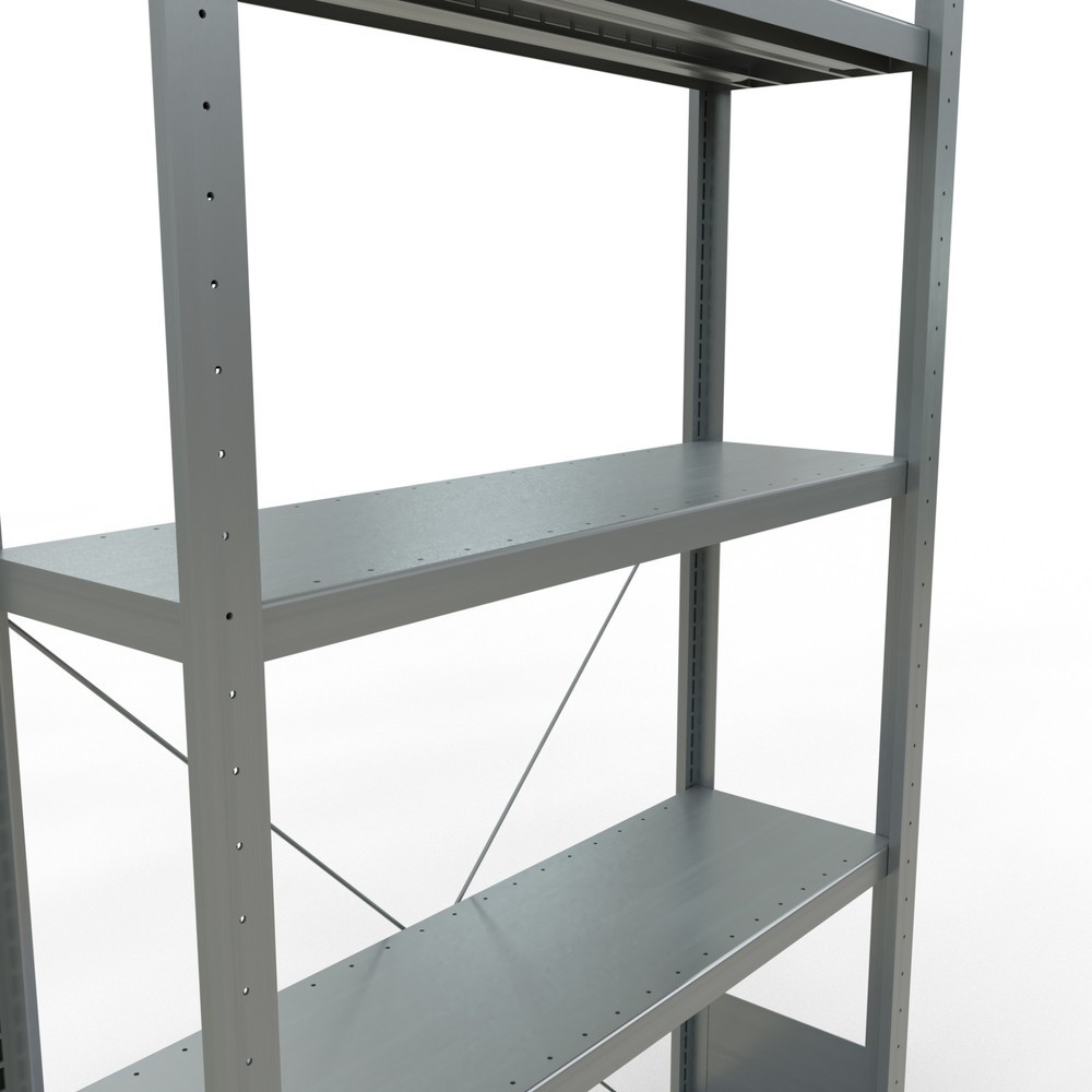 Produktabbildung Nr. 5: SCHULTE Rayonnage à tablettes galvanisé avec 5 tablettes en tôle d’acier, charge par tablette 330 kg, HxlxP 2 000 x 1 060 x 336 mm