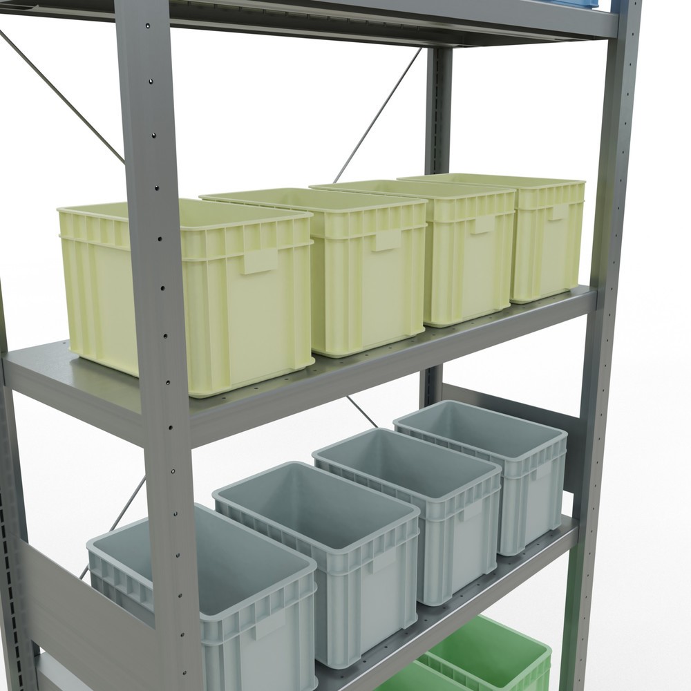 Produktabbildung Nr. 4: SCHULTE Rayonnage à tablettes galvanisé, charge par tablette 330 kg, HxlxP 3 000 x 1 060 x 436 mm