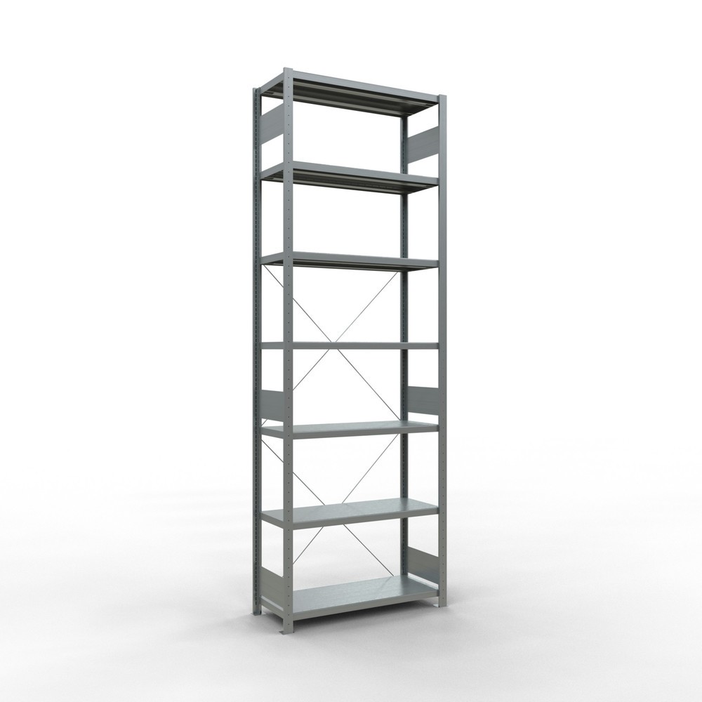 Illustration du produit: SCHULTE Rayonnage à tablettes galvanisé, charge par tablette 330 kg, HxlxP 3 000 x 1 060 x 436 mm