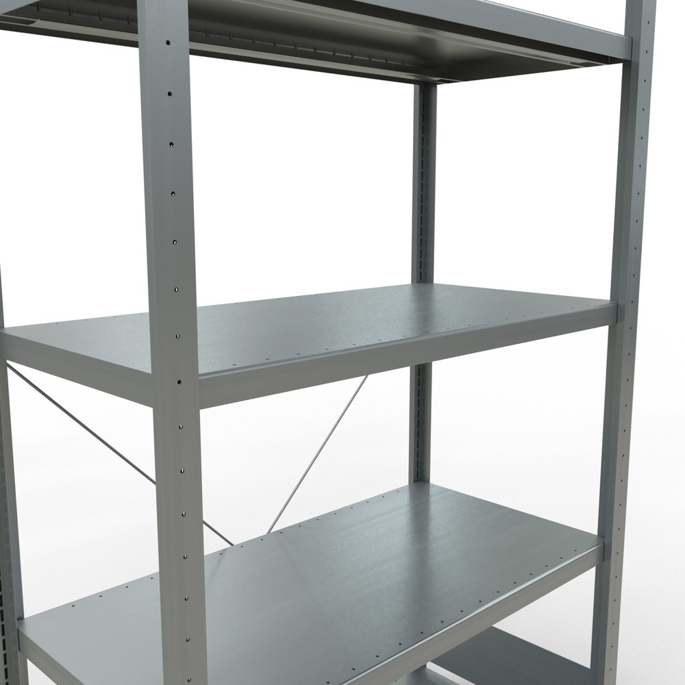 Produktabbildung Nr. 5: SCHULTE Rayonnage à tablettes galvanisé avec 5 tablettes en tôle d’acier, charge par tablette 330 kg, HxlxP 2 000 x 1 060 x 536 mm