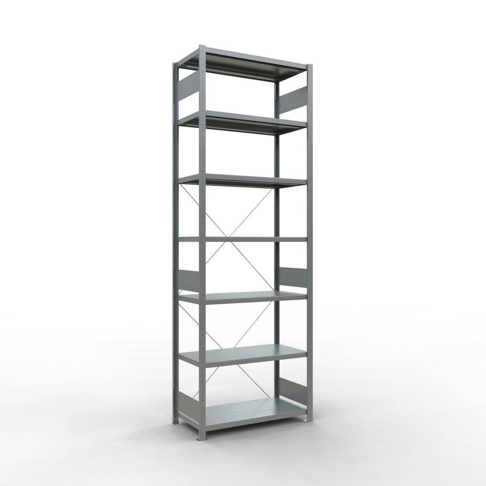 Illustration du produit: SCHULTE Rayonnage à tablettes galvanisé, charge par tablette 330 kg, HxlxP 3 000 x 1 060 x 536 mm