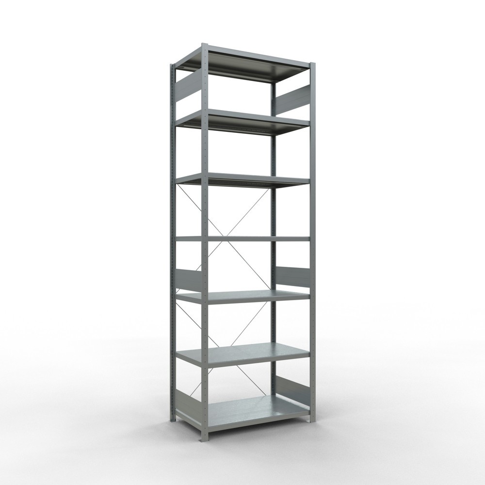 Illustration du produit: SCHULTE Rayonnage à tablettes galvanisé, charge par tablette 330 kg, HxlxP 3 000 x 1 060 x 636 mm