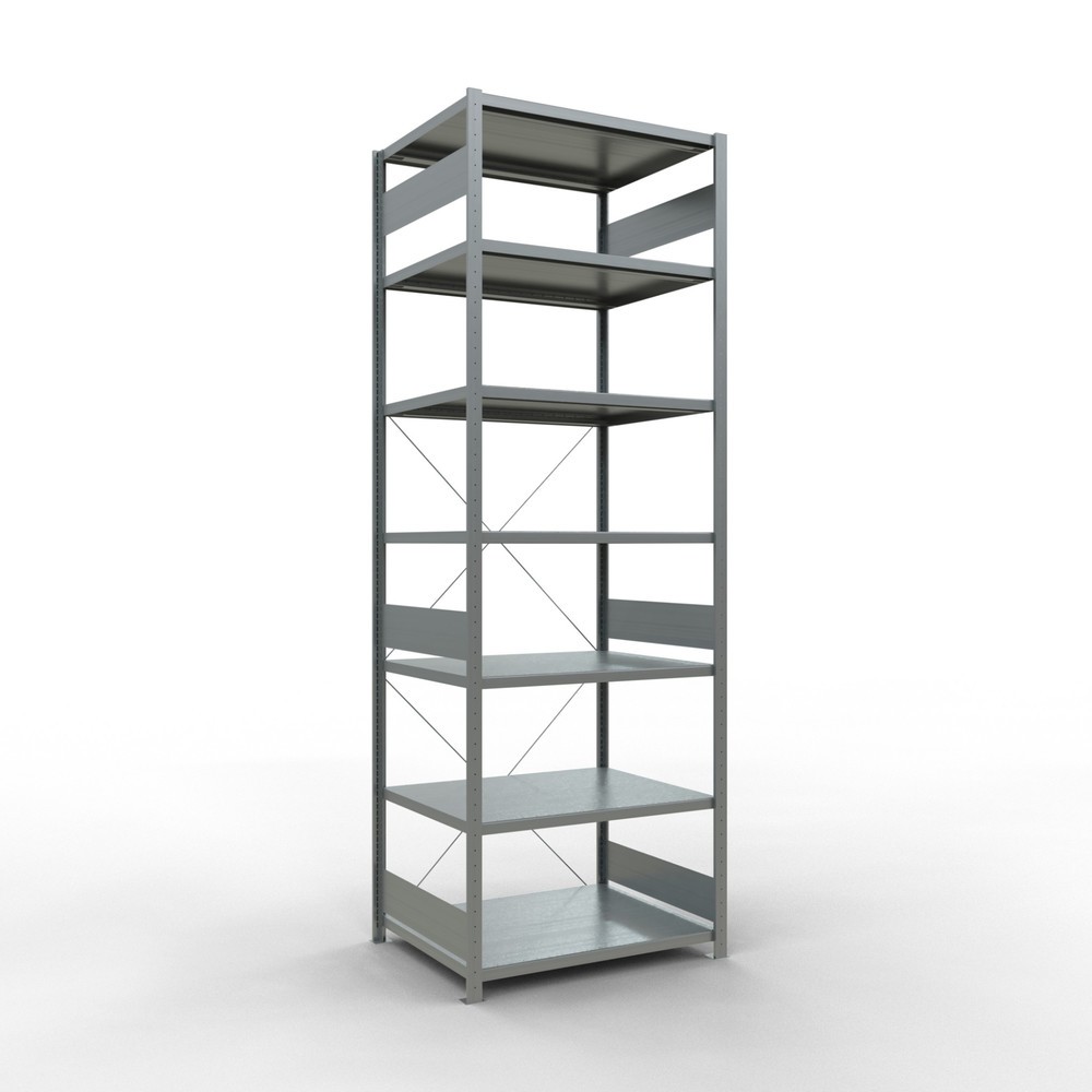 Illustration du produit: SCHULTE Rayonnage à tablettes galvanisé, charge par tablette 330 kg, HxlxP 3 000 x 1 060 x 836 mm