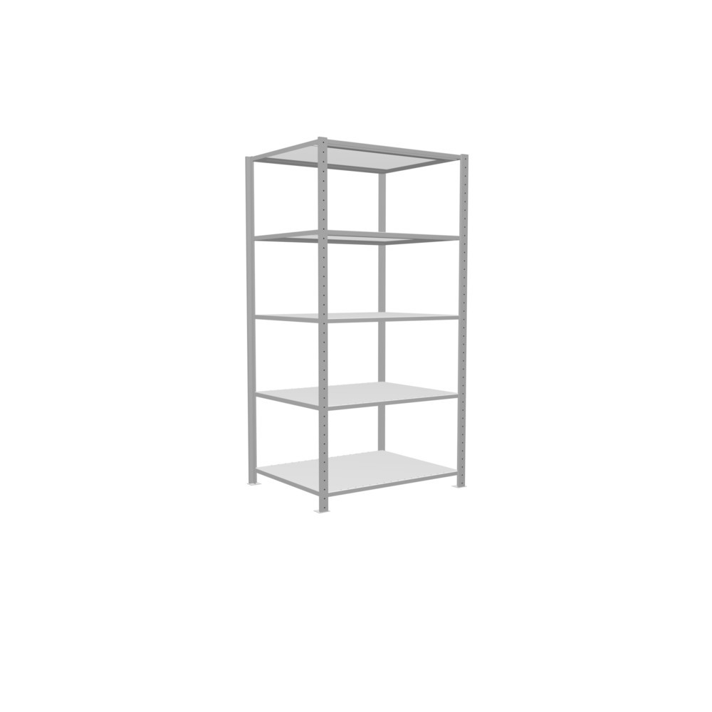 Produktabbildung Nr. 2: SCHULTE Rayonnage à tablettes gris clair avec 5 tablettes en tôle d’acier, charge par tablette 330 kg, HxlxP 2 000 x 1 060 x 836 mm