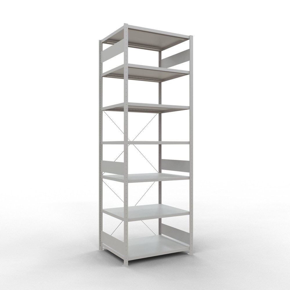 Illustration du produit: SCHULTE Rayonnage à tablettes gris clair, charge par tablette 330 kg, HxlxP 3 000 x 1 060 x 836 mm