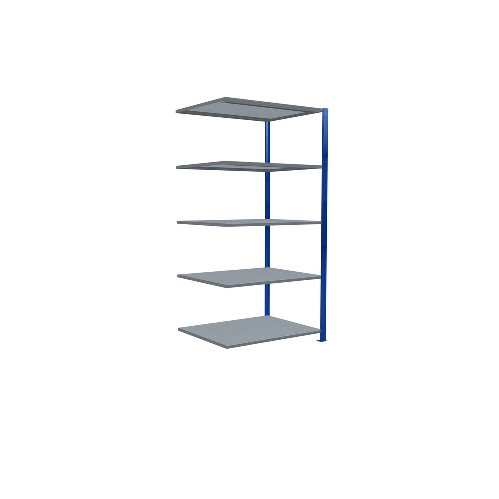 Produktabbildung Nr. 2: Rayonnage à tablettes SCHULTE, montage par enfichage, travée auxiliaire, charge par tablette 330 kg, bleu gentiane/galvanisé, H x l x P 2000 x 1000 x 800 mm