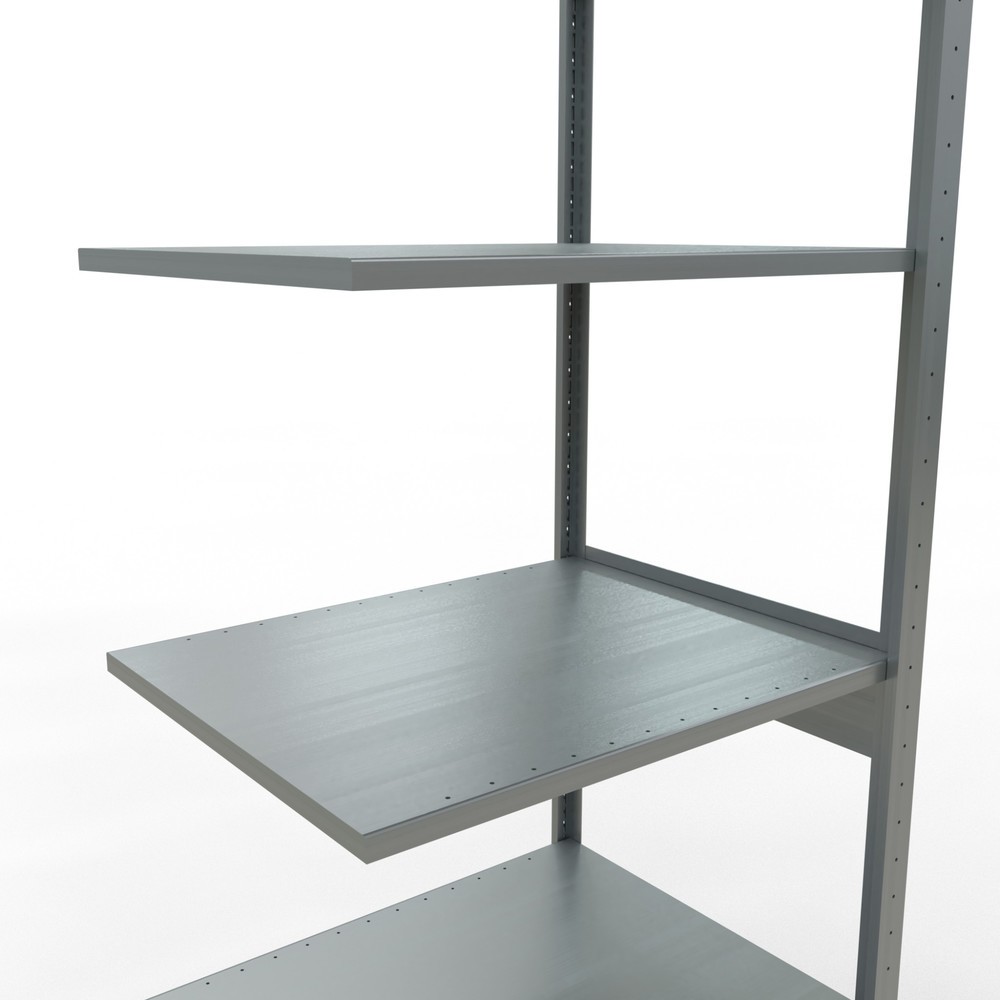 Produktabbildung Nr. 4: Rayonnage à tablettes SCHULTE, système à emboîter, travée auxiliaire, CT 150 kg, galvanisé, HxlxP 2 500 x 750 x 600 mm