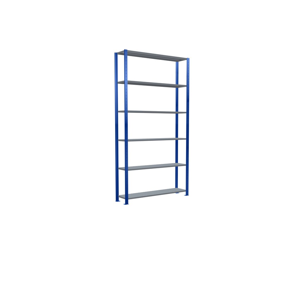 Produktabbildung Nr. 5: SCHULTE Rayonnage à tablettes, bleu gentiane / galvanisé, charge par tablette 150 kg, HxlxP 2 500 x 1 360 x 336 mm