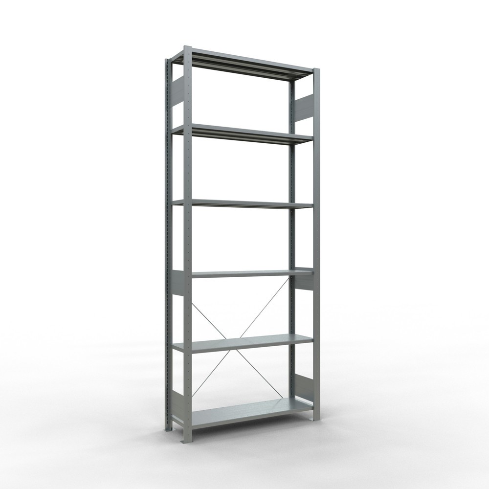 Illustration du produit: SCHULTE Rayonnage à tablettes galvanisé, charge par tablette 150 kg, HxlxP 2 500 x 1 060 x 336 mm