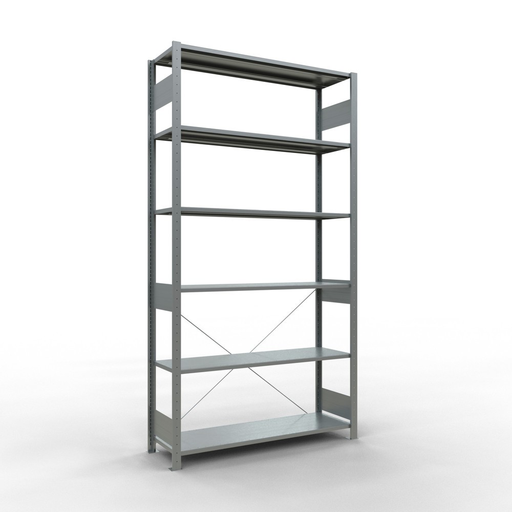 Illustration du produit: SCHULTE Rayonnage à tablettes galvanisé, charge par tablette 150 kg, HxlxP 2 500 x 1 360 x 436 mm