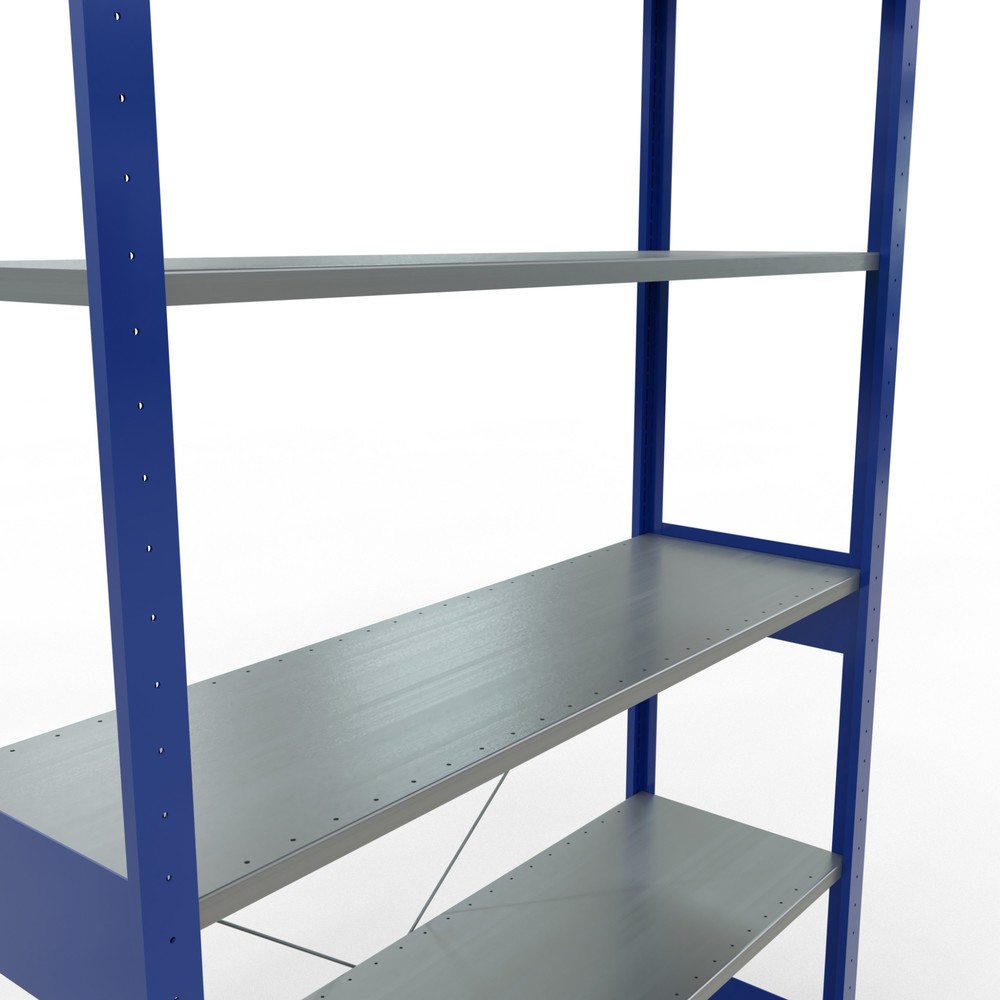 Produktabbildung Nr. 5: SCHULTE Rayonnage à tablettes, bleu gentiane / galvanisé, charge par tablette 150 kg, HxlxP 2 500 x 1 360 x 436 mm