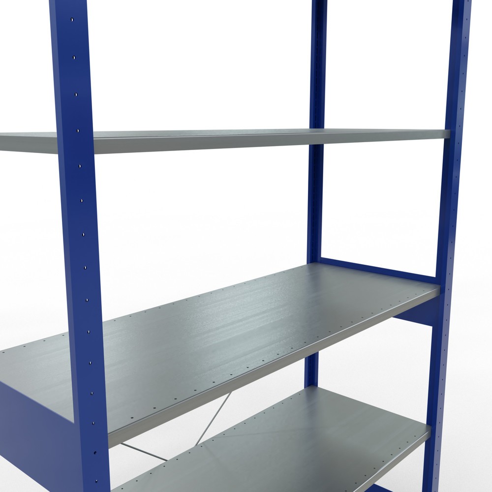 Produktabbildung Nr. 5: SCHULTE Rayonnage à tablettes, bleu gentiane / galvanisé, charge par tablette 150 kg, HxlxP 2 500 x 1 360 x 536 mm