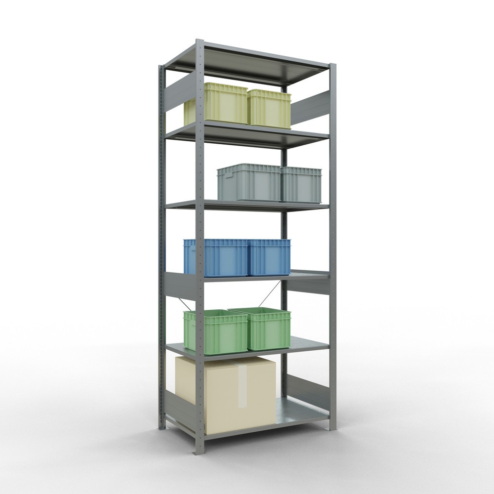 Produktabbildung Nr. 3: SCHULTE Rayonnage à tablettes galvanisé, charge par tablette 150 kg, HxlxP 2 500 x 1 060 x 636 mm