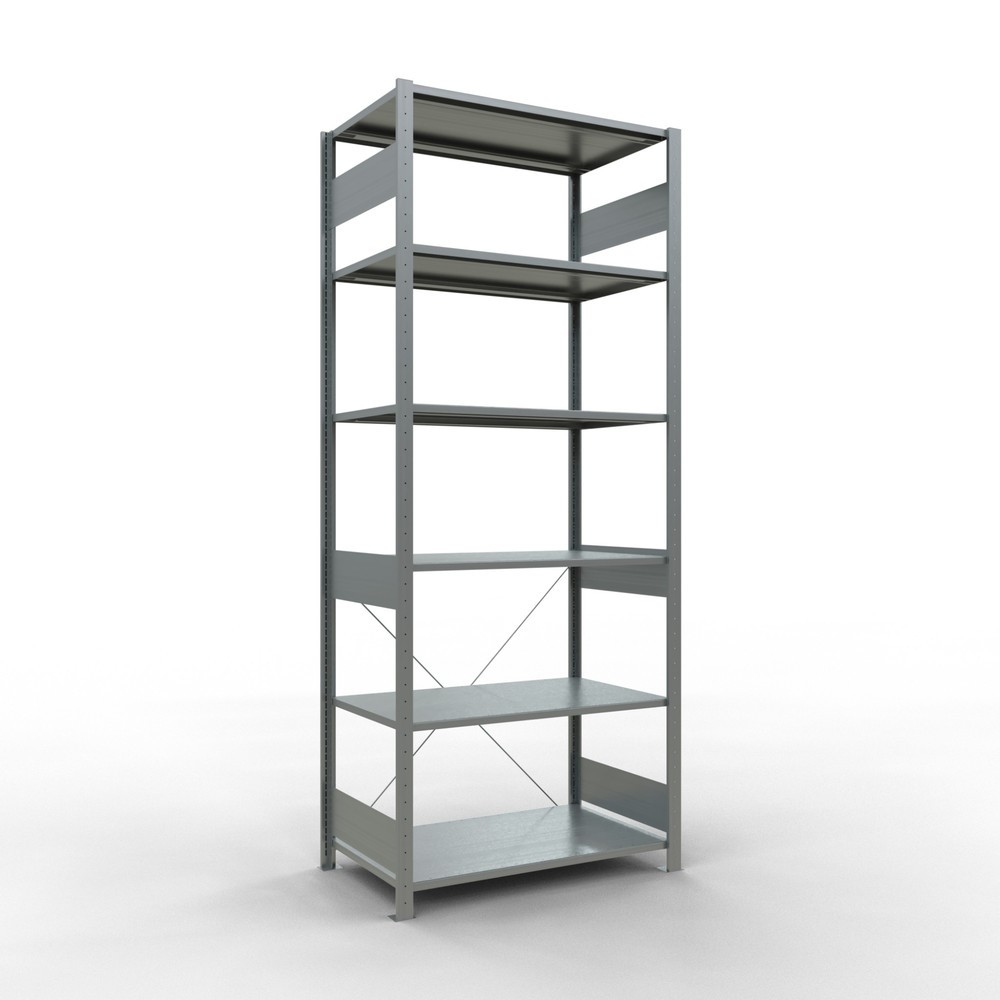Produktabbildung Nr. 1: SCHULTE Rayonnage à tablettes galvanisé, charge par tablette 150 kg, HxlxP 2 500 x 1 060 x 636 mm