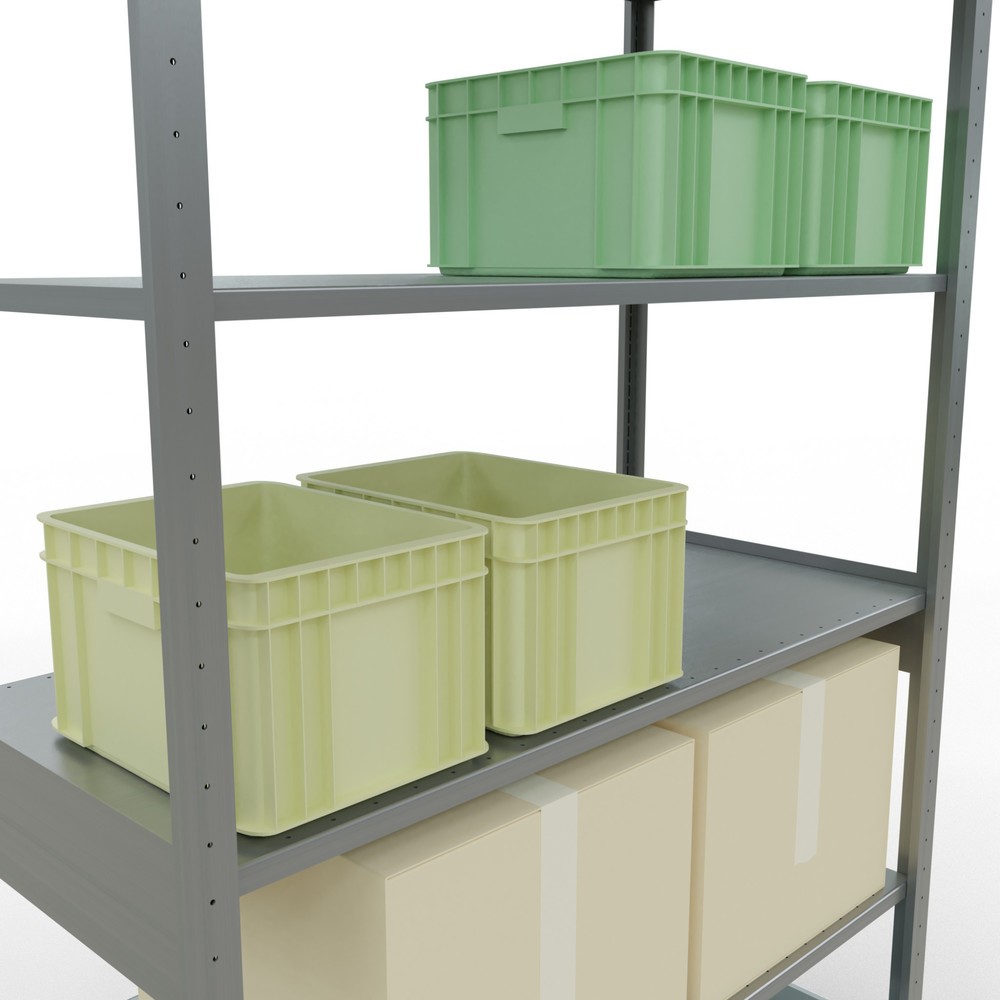 Produktabbildung Nr. 4: SCHULTE Rayonnage à tablettes galvanisé, charge par tablette 150 kg, HxlxP 2 500 x 1 360 x 636 mm