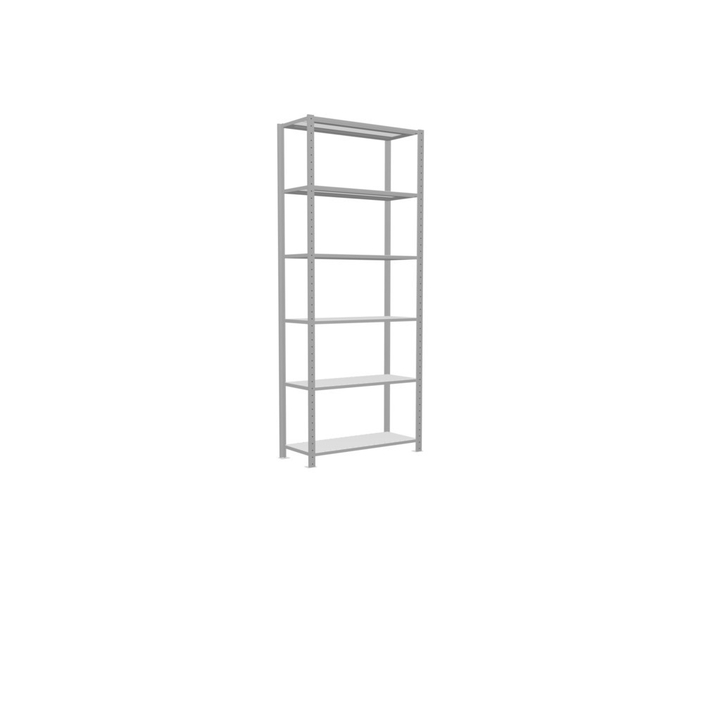 Produktabbildung Nr. 2: SCHULTE Rayonnage à tablettes gris clair, charge par tablette 150 kg, HxlxP 2 500 x 1 060 x 436 mm