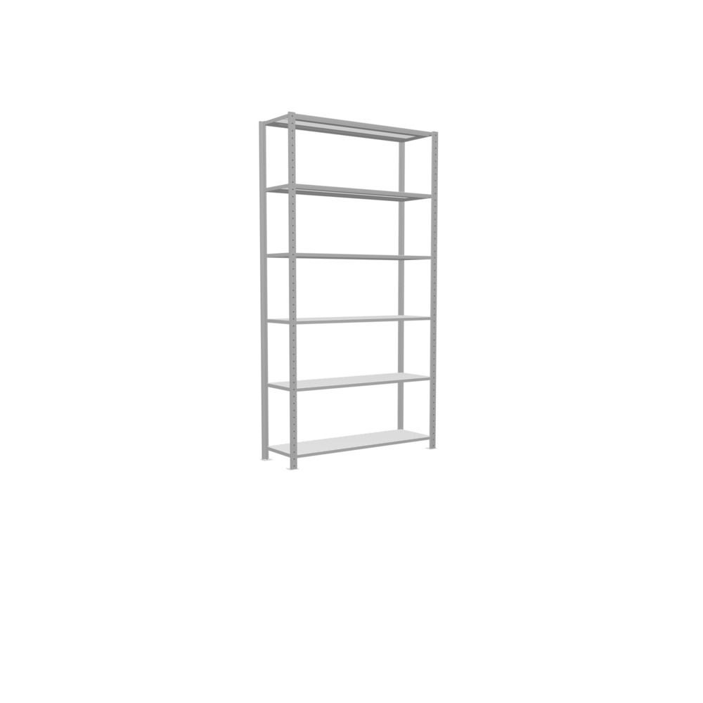 Produktabbildung Nr. 2: SCHULTE Rayonnage à tablettes gris clair, charge par tablette 150 kg, HxlxP 2 500 x 1 360 x 436 mm