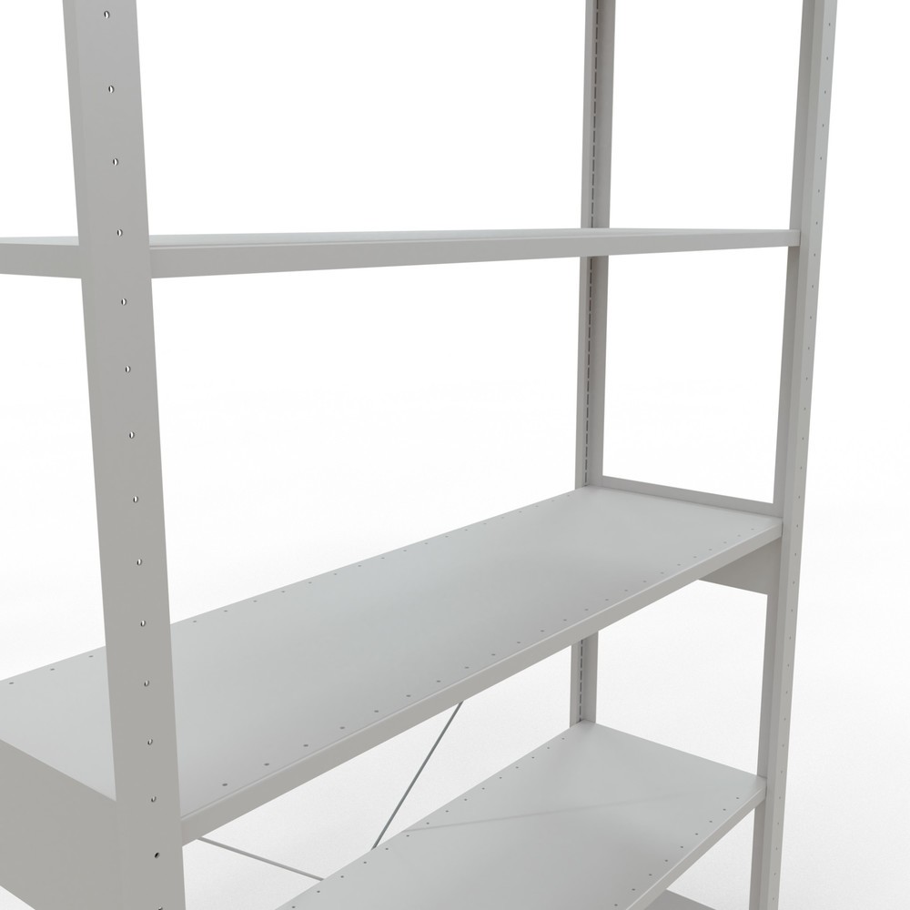Produktabbildung Nr. 5: SCHULTE Rayonnage à tablettes gris clair, charge par tablette 150 kg, HxlxP 2 500 x 1 360 x 436 mm