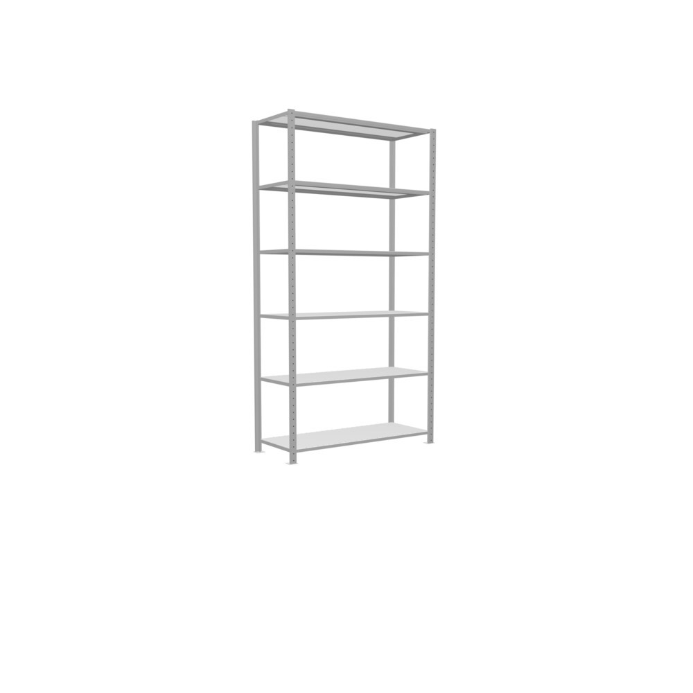 Produktabbildung Nr. 2: SCHULTE Rayonnage à tablettes gris clair, charge par tablette 150 kg, HxlxP 2 500 x 1 360 x 536 mm