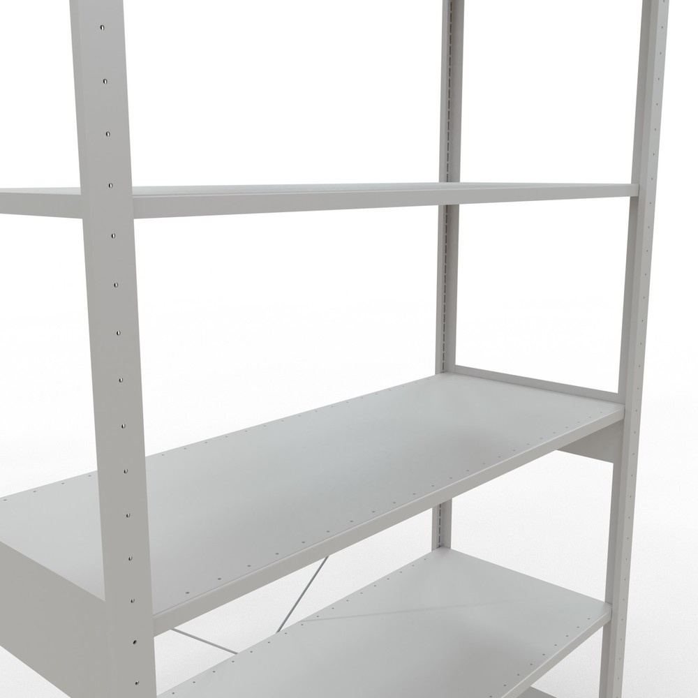 Produktabbildung Nr. 5: SCHULTE Rayonnage à tablettes gris clair, charge par tablette 150 kg, HxlxP 2 500 x 1 360 x 536 mm