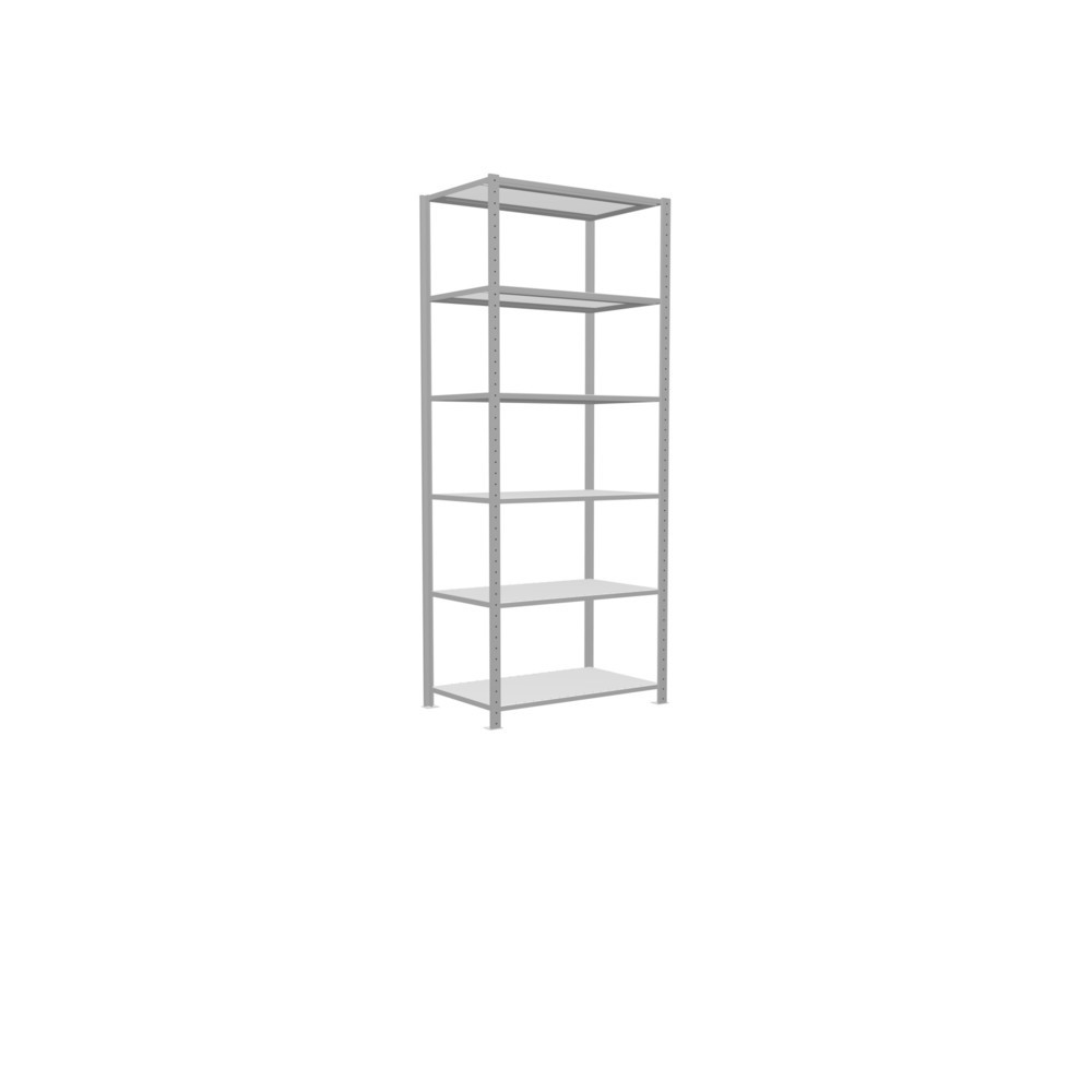Produktabbildung Nr. 2: SCHULTE Rayonnage à tablettes gris clair, charge par tablette 150 kg, HxlxP 2 500 x 1 060 x 636 mm