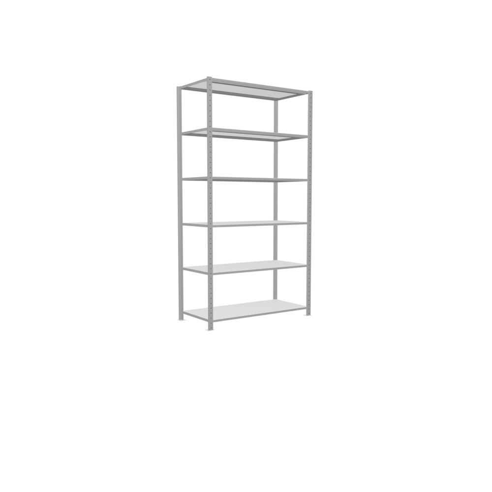 Produktabbildung Nr. 2: SCHULTE Rayonnage à tablettes gris clair, charge par tablette 150 kg, HxlxP 2 500 x 1 360 x 636 mm