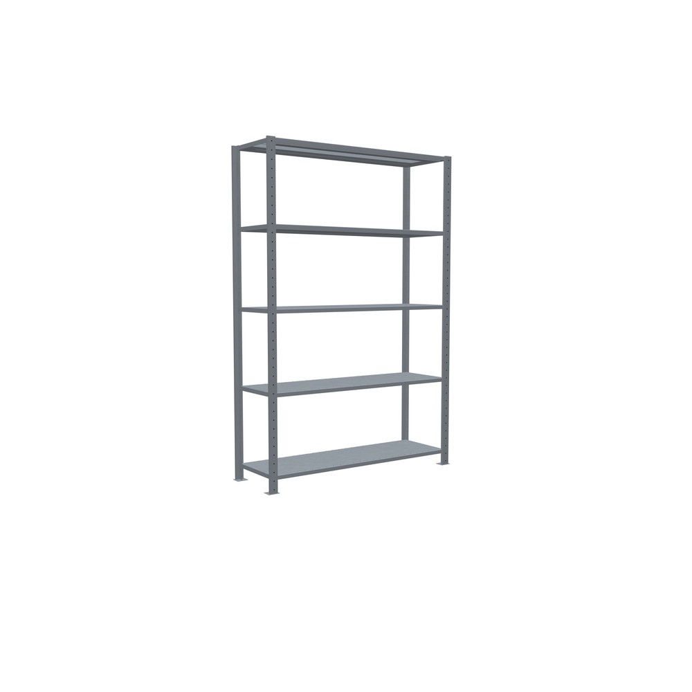 Produktabbildung Nr. 2: SCHULTE Rayonnage à tablettes galvanisé avec 5 tablettes en tôle d’acier, charge par tablette 150 kg, HxlxP 2 000 x 1 360 x 436 mm