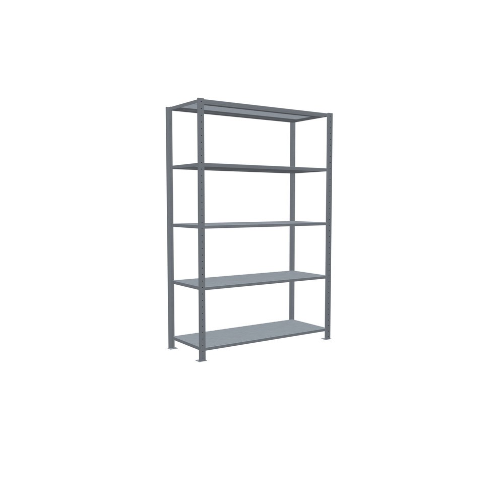 Produktabbildung Nr. 2: SCHULTE Rayonnage à tablettes galvanisé avec 5 tablettes en tôle d’acier, charge par tablette 150 kg, HxlxP 2 000 x 1 360 x 536 mm
