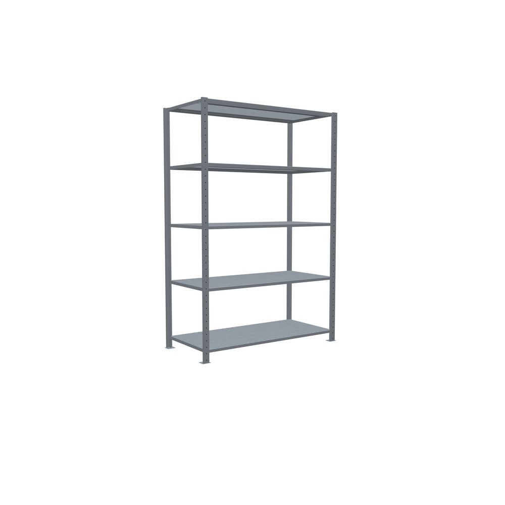 Produktabbildung Nr. 2: SCHULTE Rayonnage à tablettes galvanisé avec 5 tablettes en tôle d’acier, charge par tablette 150 kg, HxlxP 2 000 x 1 360 x 636 mm
