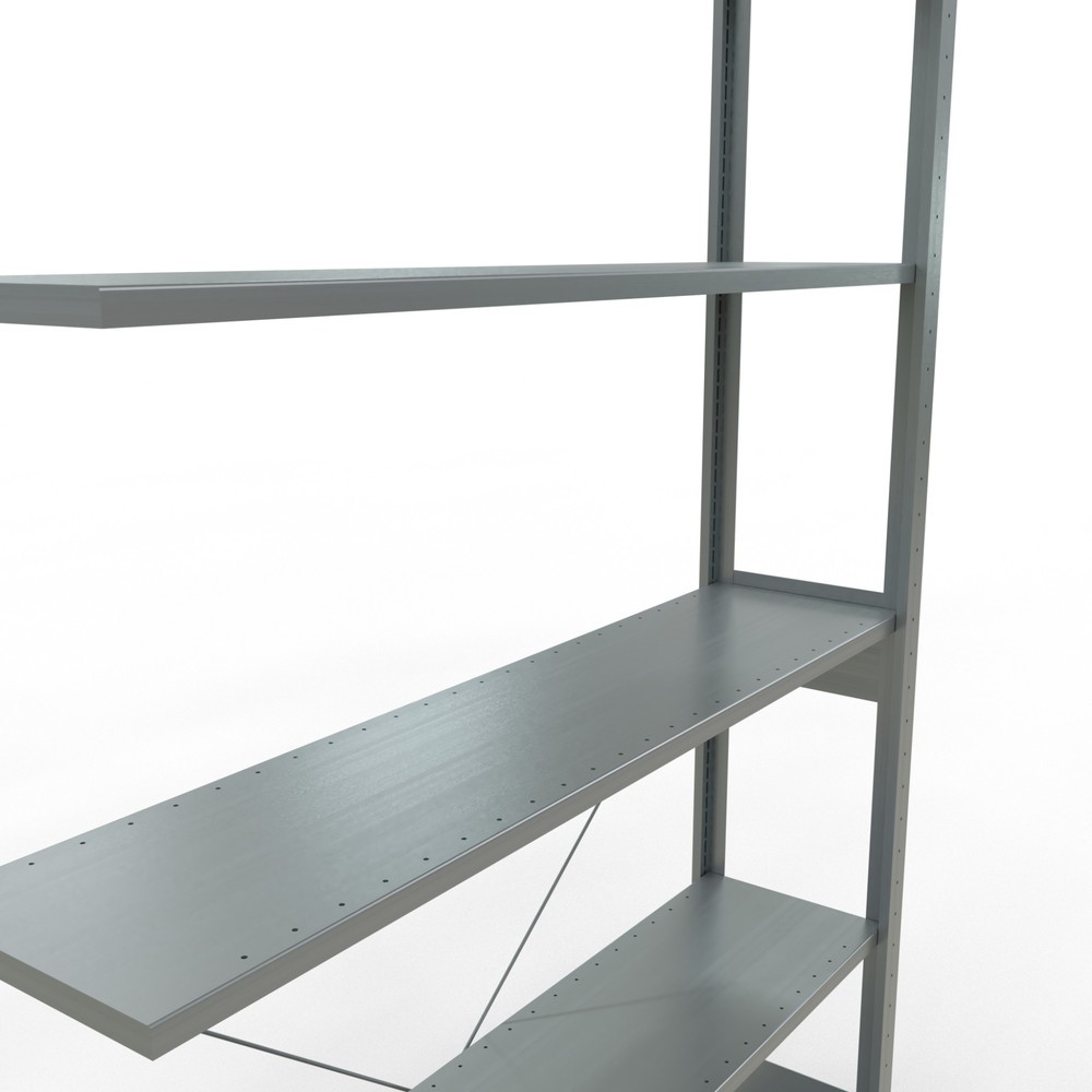 Produktabbildung Nr. 5: Rayonnage à tablettes SCHULTE, système enfichable, travée auxiliaire, CT 150 kg, galvanisé, H x l x P 2 500 x 1 300 x 300 mm