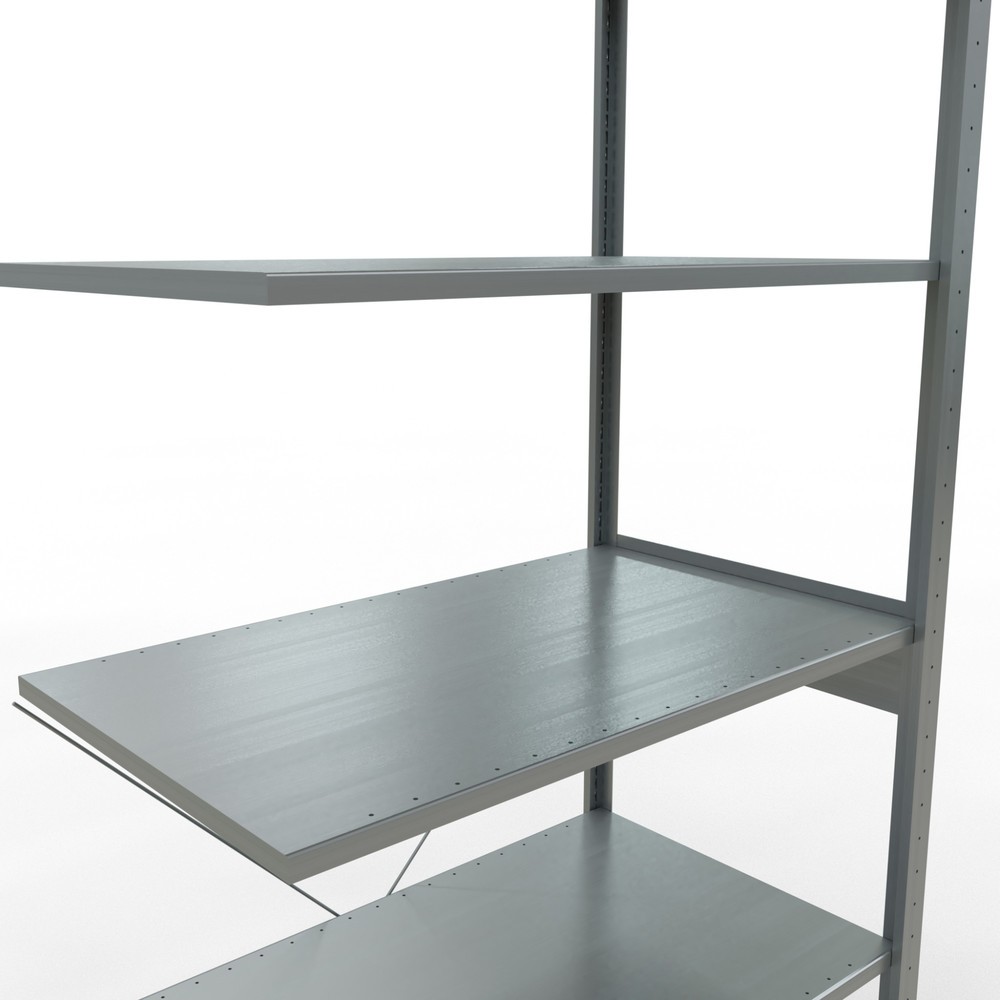 Produktabbildung Nr. 5: Rayonnage à tablettes SCHULTE, système enfichable, travée auxiliaire, CT 150 kg, galvanisé, H x l x P 2 500 x 1 000 x 600 mm