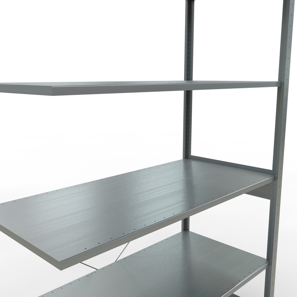 Produktabbildung Nr. 5: Rayonnage à tablettes SCHULTE, système enfichable, travée auxiliaire, CT 150 kg, galvanisé, H x l x P 2 500 x 1 300 x 600 mm